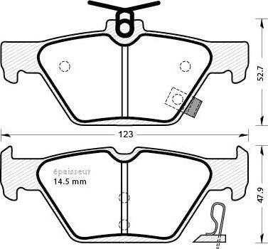 Blitz BB0618 - Brake Pad Set, disc brake autospares.lv