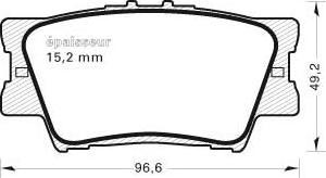 MGA 846 - Brake Pad Set, disc brake autospares.lv