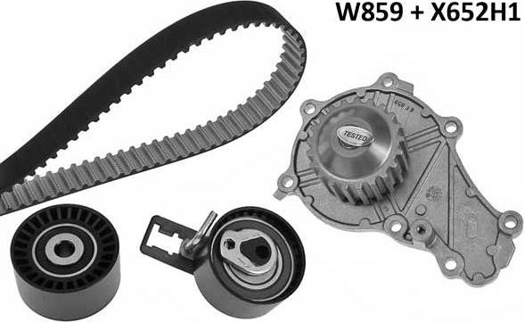 MGA 859K3 - Water Pump & Timing Belt Set autospares.lv