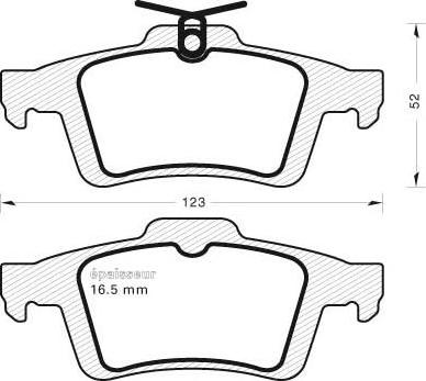 Remsa 84212 - Brake Pad Set, disc brake autospares.lv