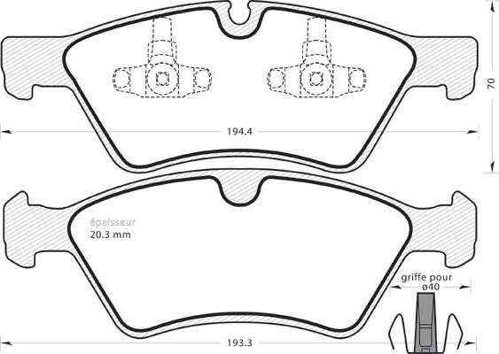 Meyle MBP0475PD - Brake Pad Set, disc brake autospares.lv