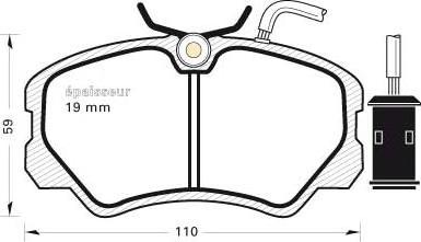 HELLA PAGID 355017861 - Brake Pad Set, disc brake autospares.lv