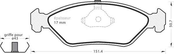 MGA 362 - Brake Pad Set, disc brake autospares.lv