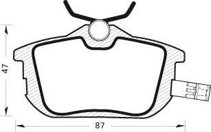 Quinton Hazell 0605.12 - Brake Pad Set, disc brake autospares.lv