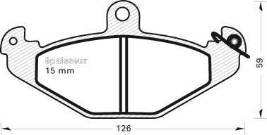 Magneti Marelli 363700209037 - Brake Pad Set, disc brake autospares.lv