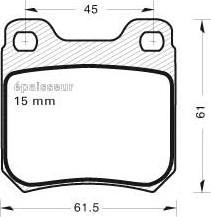 MGA 246 - Brake Pad Set, disc brake autospares.lv