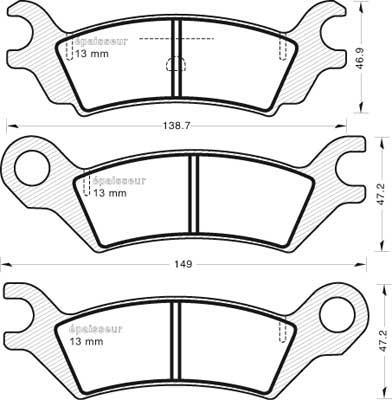 Jurid 572368J - Brake Pad Set, disc brake autospares.lv