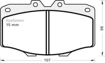 Quinton Hazell QHR372 - Brake Pad Set, disc brake autospares.lv