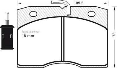 MGA 268 - Brake Pad Set, disc brake autospares.lv