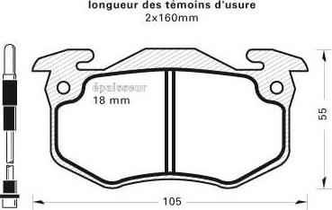 MGA 219 - Brake Pad Set, disc brake autospares.lv