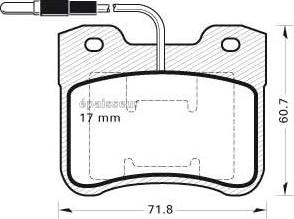 MGA 215 - Brake Pad Set, disc brake autospares.lv