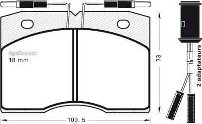 MGA 216 - Brake Pad Set, disc brake autospares.lv