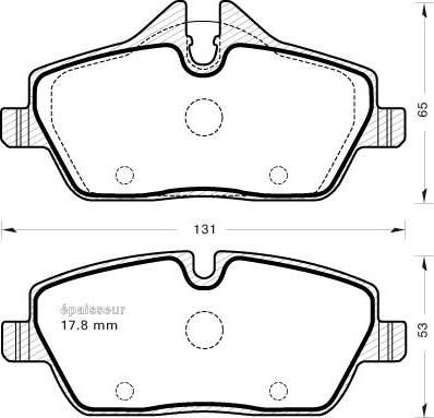 MGA 793 - Brake Pad Set, disc brake autospares.lv