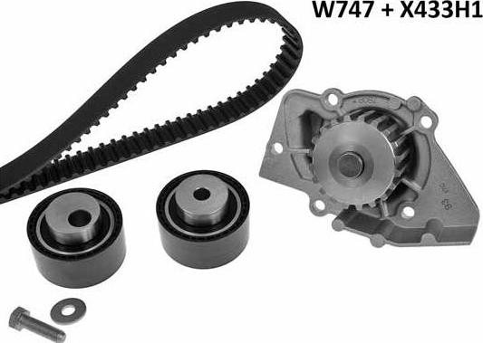 MGA 747K1 - Water Pump & Timing Belt Set autospares.lv