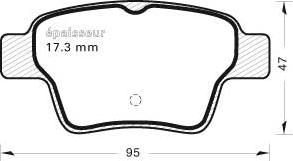 Magneti Marelli 363700201496 - Brake Pad Set, disc brake autospares.lv