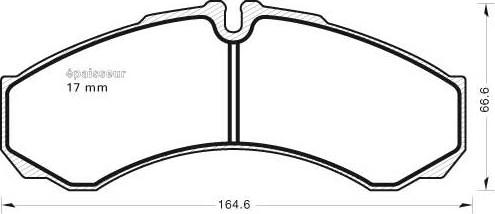 MGA 763 - Brake Pad Set, disc brake autospares.lv