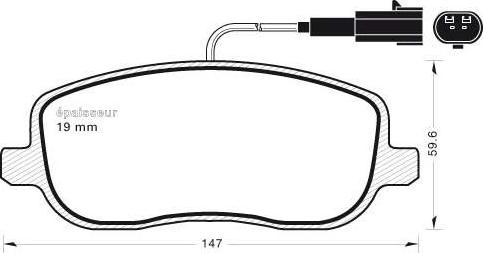 MGA 762 - Brake Pad Set, disc brake autospares.lv