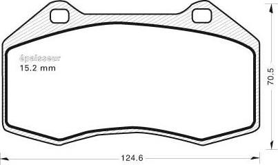 MGA 785 - Brake Pad Set, disc brake autospares.lv