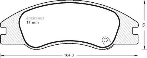 MGA 772 - Brake Pad Set, disc brake autospares.lv