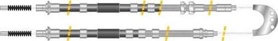 MGA CF5214 - Cable, parking brake autospares.lv
