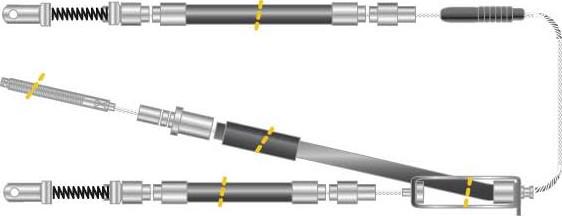 MGA CF5276 - Cable, parking brake autospares.lv