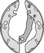 MGA M690 - Brake Shoe Set autospares.lv