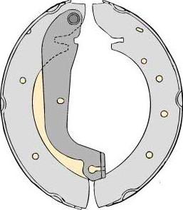 MGA M643 - Brake Shoe Set autospares.lv