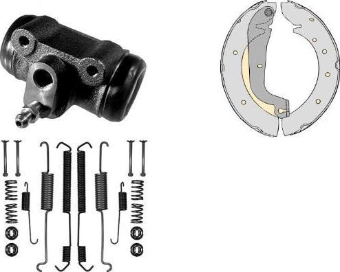 MGA K643757 - Brake Shoe Set autospares.lv