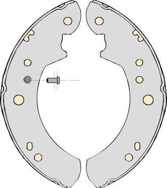 MGA M647 - Brake Shoe Set autospares.lv