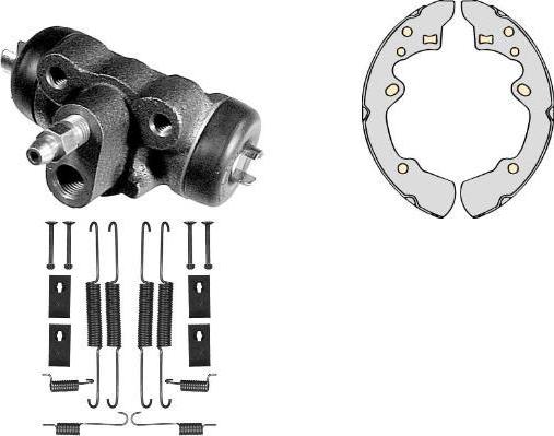 MGA K655316 - Brake Shoe Set autospares.lv