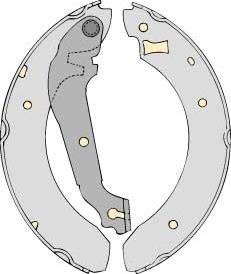 MGA K616463 - Brake Shoe Set autospares.lv