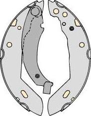 MGA M624 - Brake Shoe Set autospares.lv