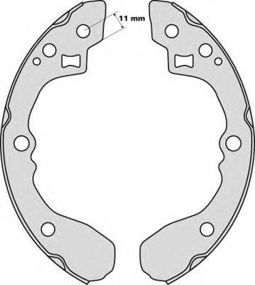 MGA M800 - Brake Shoe Set autospares.lv