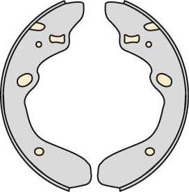 MGA M741 - Brake Shoe Set autospares.lv