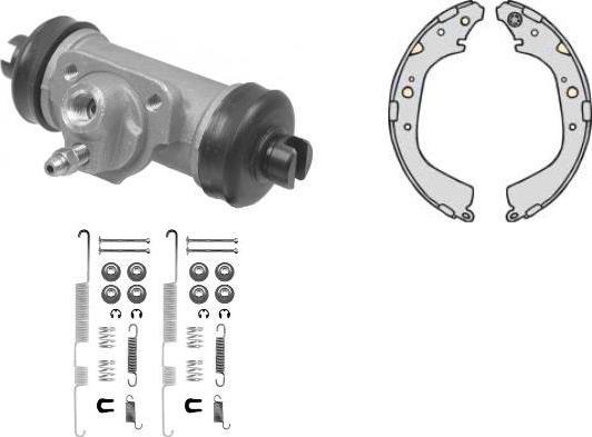 MGA K711824 - Brake Shoe Set autospares.lv