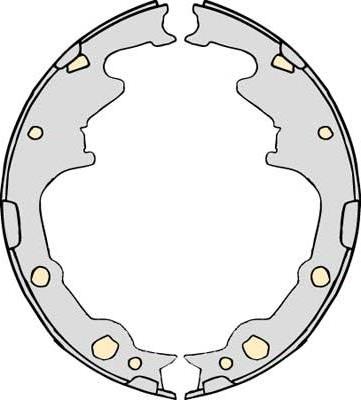 MGA M722 - Brake Shoe Set autospares.lv