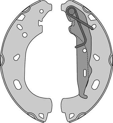 MGA M948 - Brake Shoe Set autospares.lv