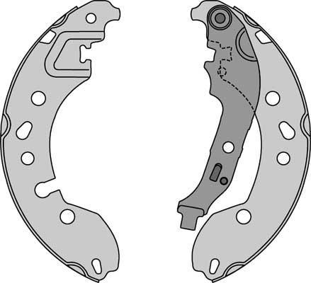 MGA M943 - Brake Shoe Set autospares.lv