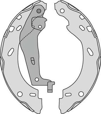 MGA M906 - Brake Shoe Set autospares.lv