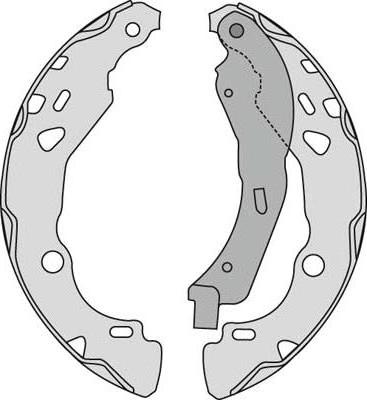 MGA M922 - Brake Shoe Set autospares.lv