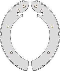 MGA M570 - Brake Shoe Set autospares.lv