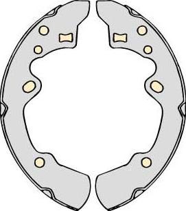 MGA M655 - Brake Shoe Set autospares.lv