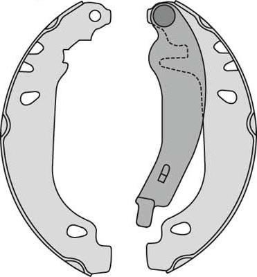 MGA M631 - Brake Shoe Set autospares.lv