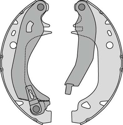 MGA M623 - Brake Shoe Set autospares.lv