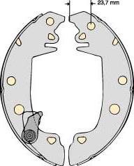 MGA M671 - Brake Shoe Set autospares.lv