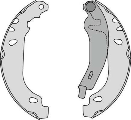 MGA M672 - Brake Shoe Set autospares.lv