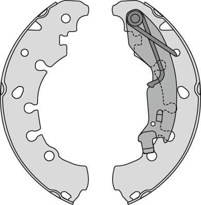 MGA M848 - Brake Shoe Set autospares.lv