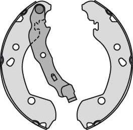 MGA M819 - Brake Shoe Set autospares.lv