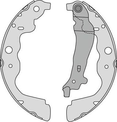 MGA M881 - Brake Shoe Set autospares.lv