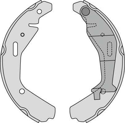 MGA M875 - Brake Shoe Set autospares.lv